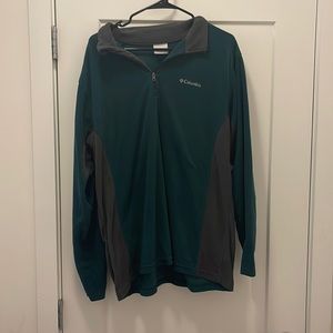 Men’s Large Green Columbia 1/4 Zip